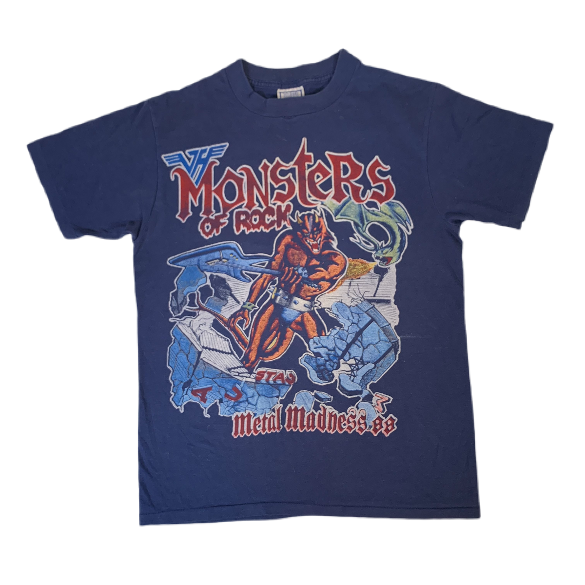 Vintage Van Halen Monsters Of Rock &quot;Metal Madness&quot; T-Shirt