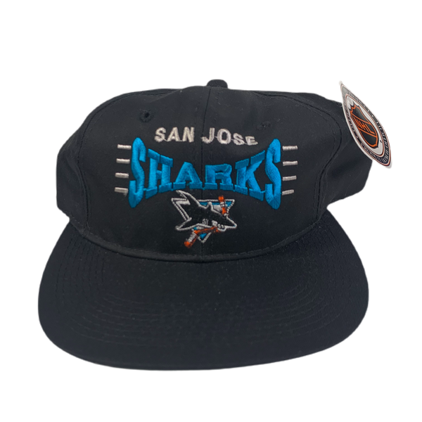 Casquette de baseball vintage San Jose Sharks logo morsure Casquette de baseball vintage San Jose Sharks logo morsure