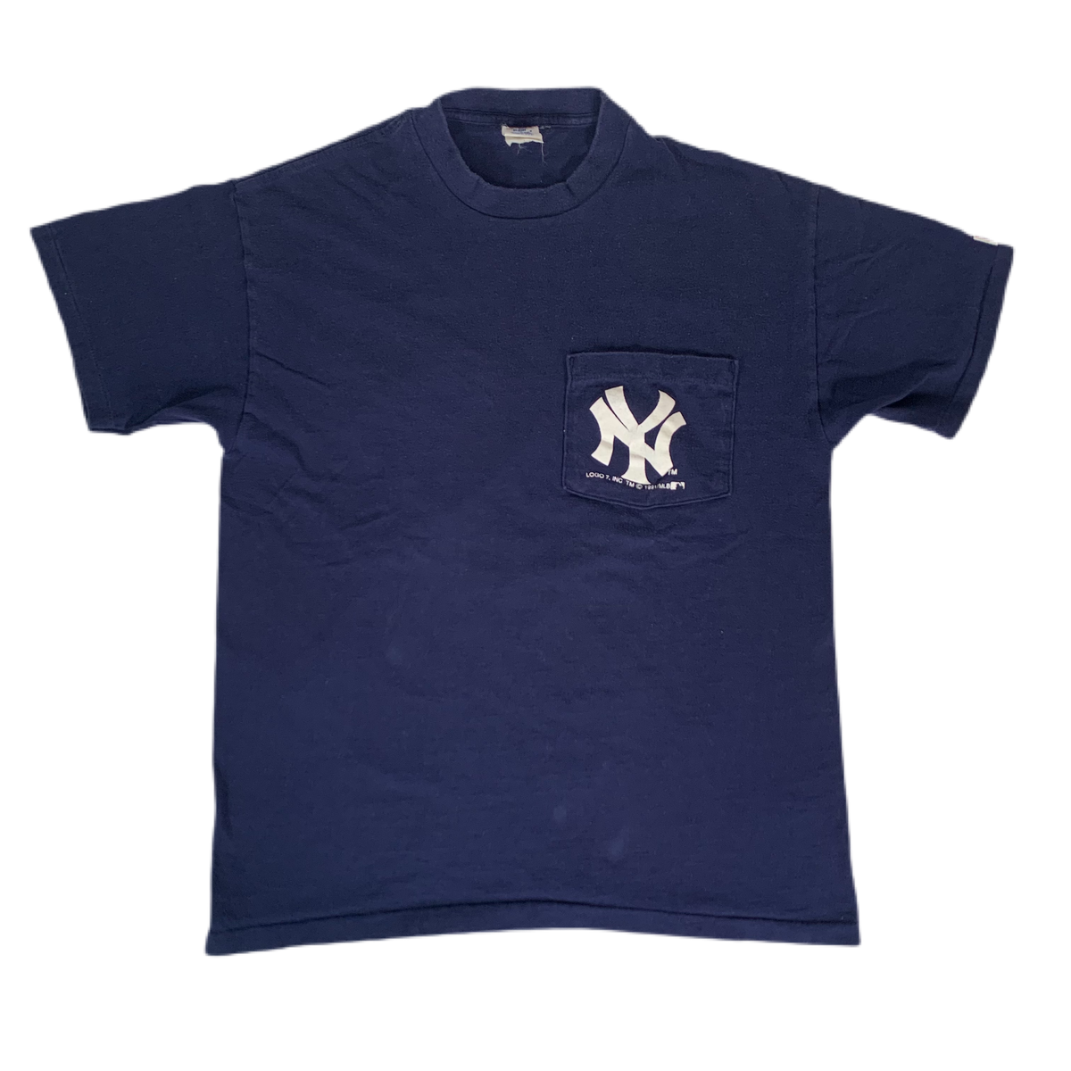 Vintage Yankees &quot;Baseball Club&quot; Logo 7 T-Shirt