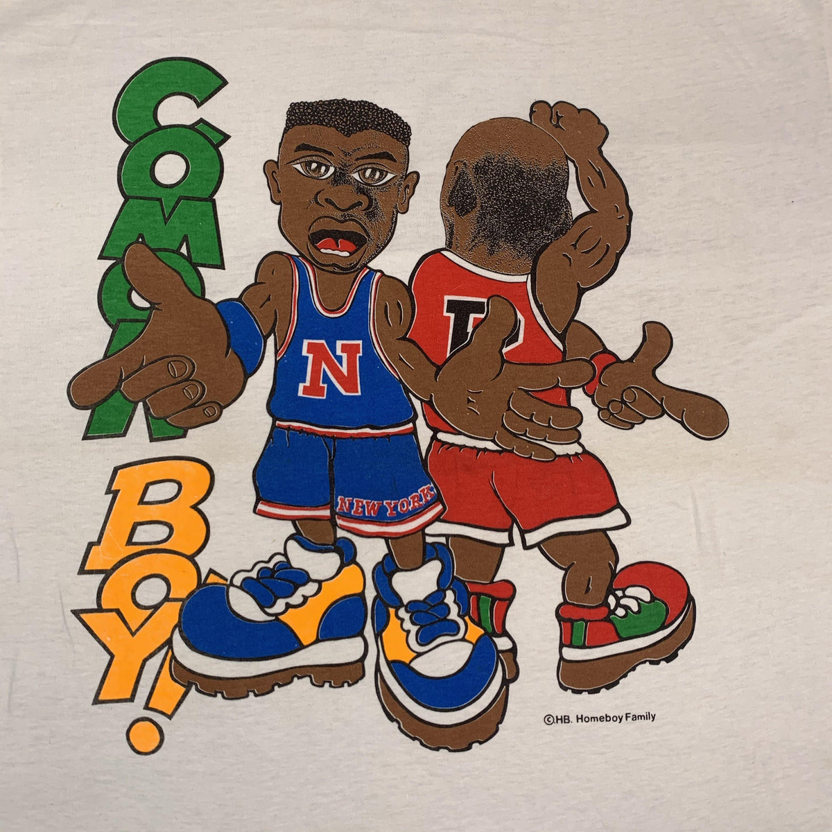 Vintage New York Knicks Chicago Bulls &quot;Cmon Boy!&quot; T-Shirt - jointcustodydc