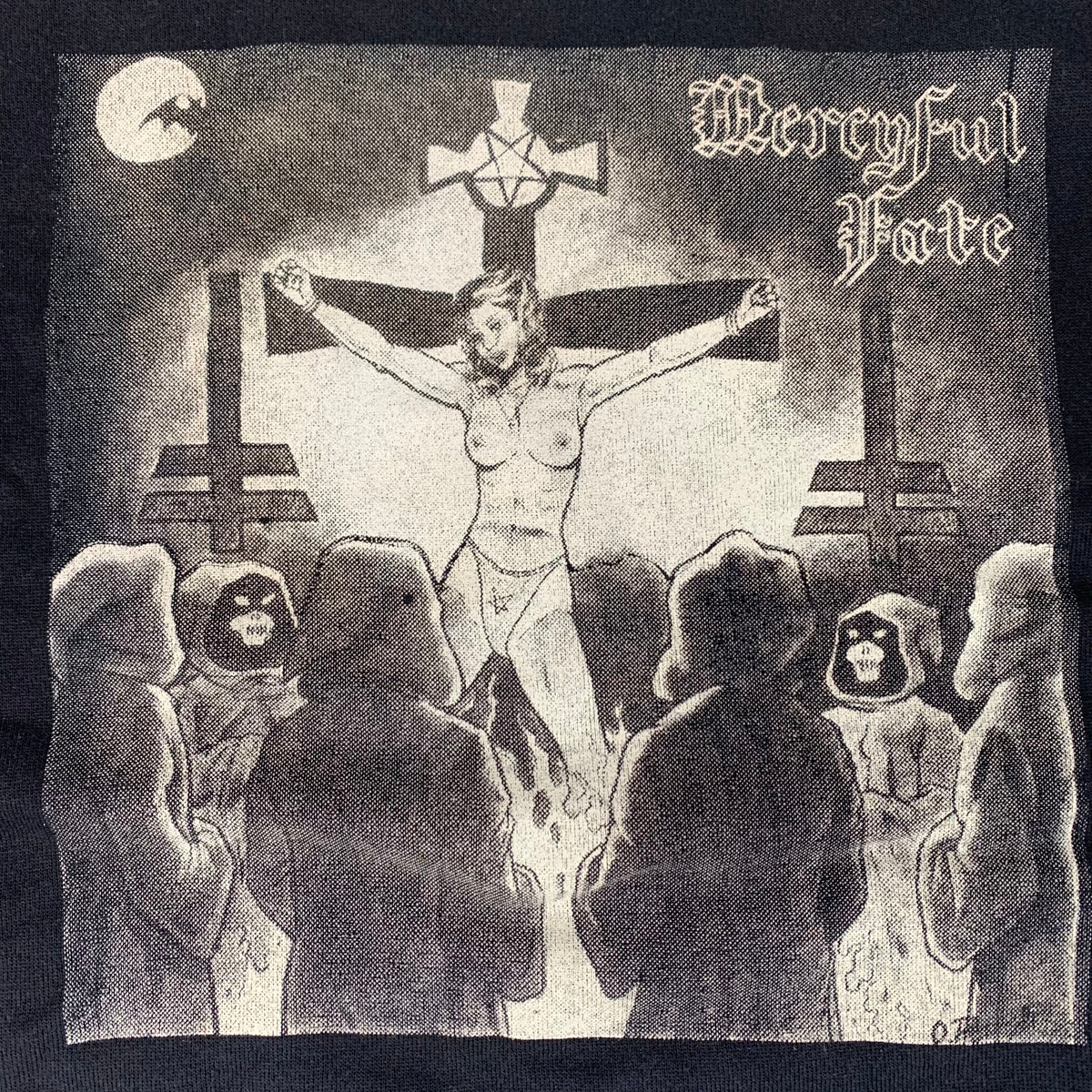Vintage Mercyful Fate &quot;Rave On Records&quot; Crewneck Sweatshirt