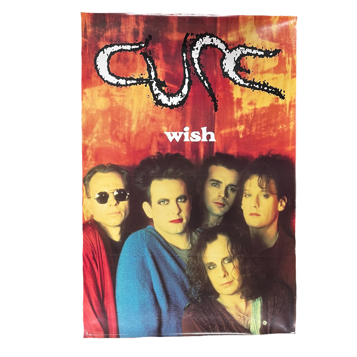 Vintage The Cure &quot;Wish&quot; Elektra Promotional Poster