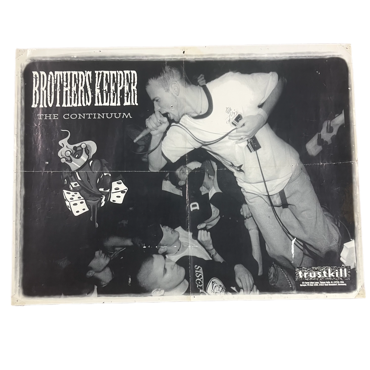 Vintage Brother&#39;s Keeper &quot;The Continuum&quot; Trustkill Records Promotional Poster