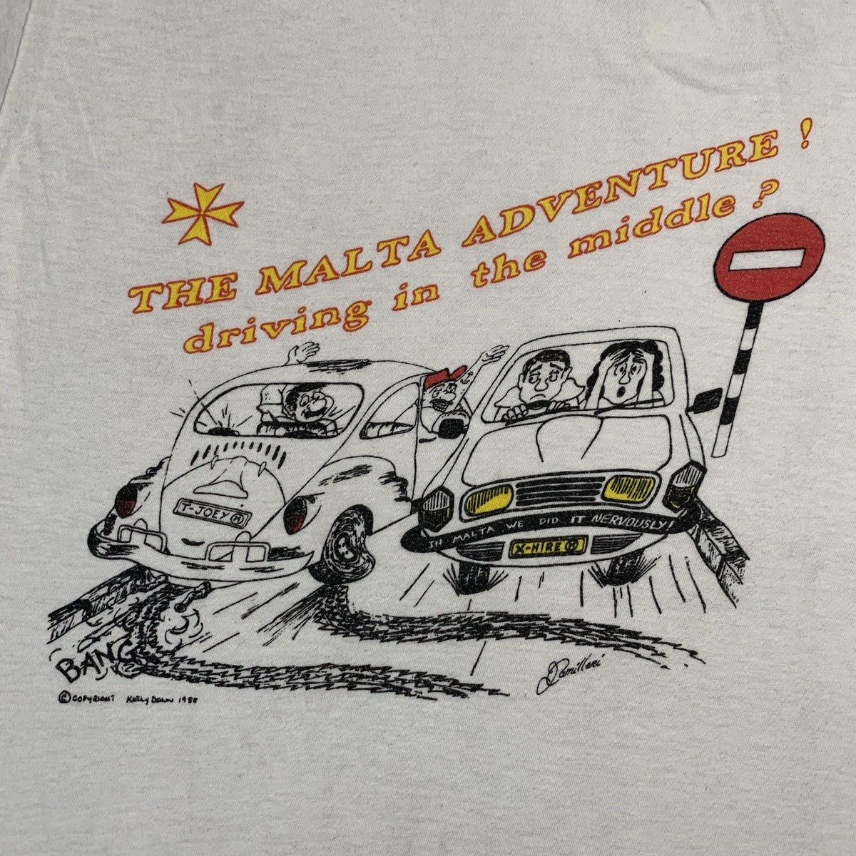 Vintage The Malta Adventure ”Driving” T-Shirt - jointcustodydc