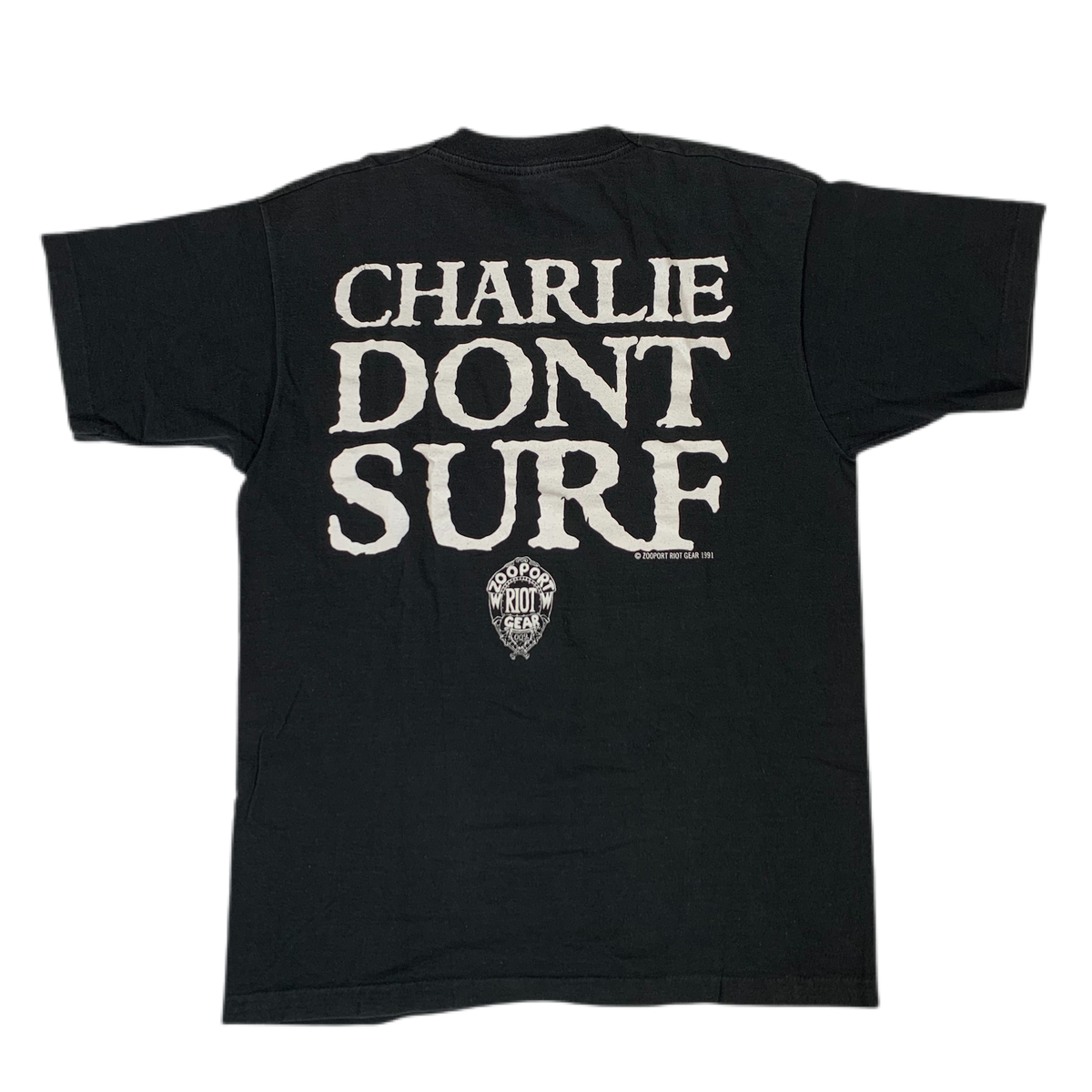 Vintage Charles Manson &quot;Charlie Don&#39;t Surf&quot; T-Shirt