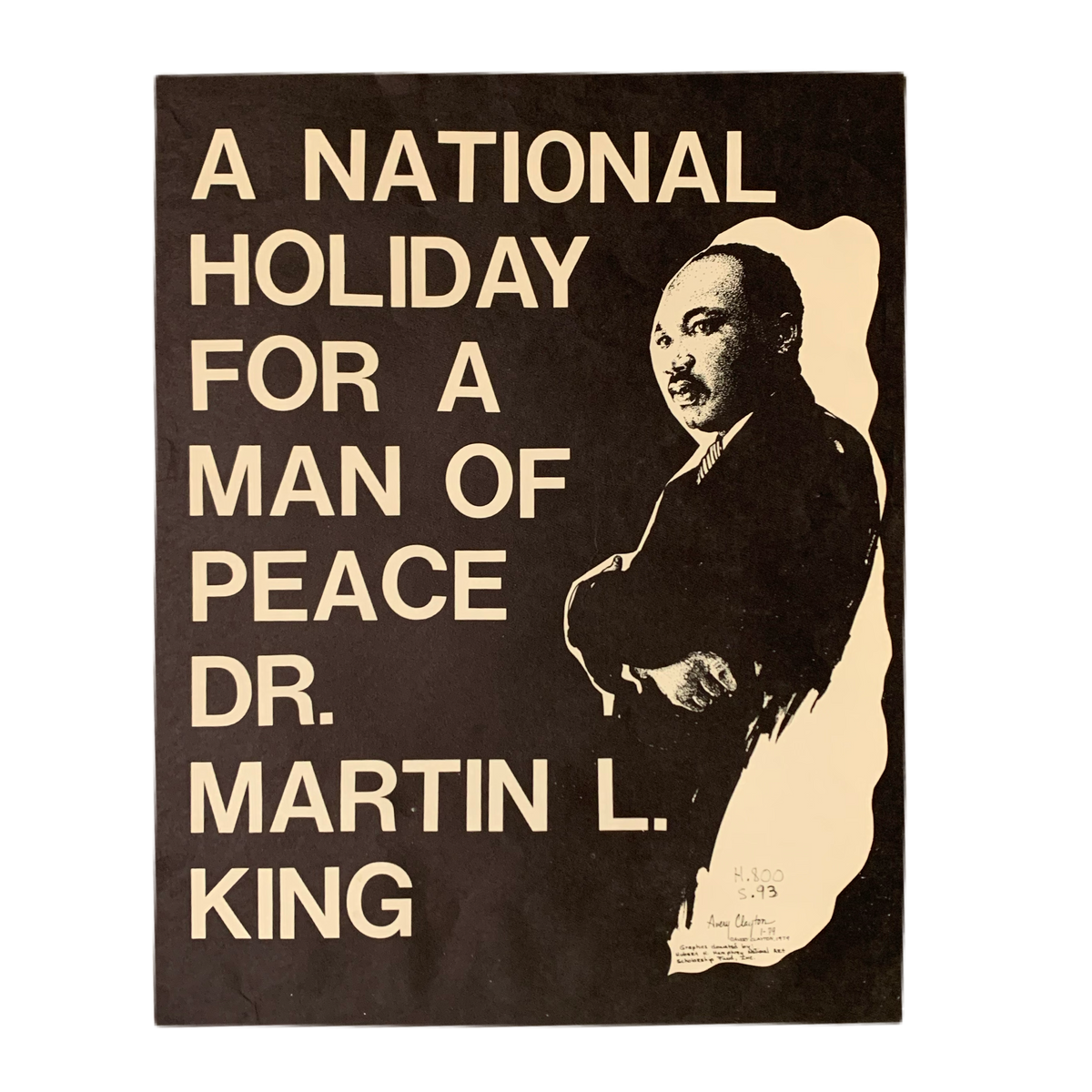 Vintage Martin Luther King, Jr. “Avery Clayton” Poster - jointcustodydc