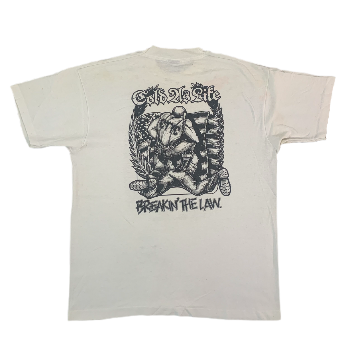 Vintage Cold As Life &quot;Breakin&#39; The Law&quot; T-Shirt