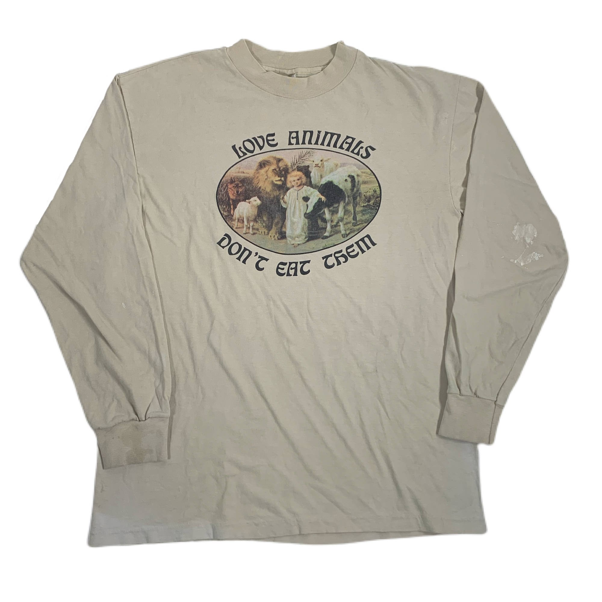 Vintage Love Animals “Don’t Eat Them” Long Sleeve Shirt - jointcustodydc