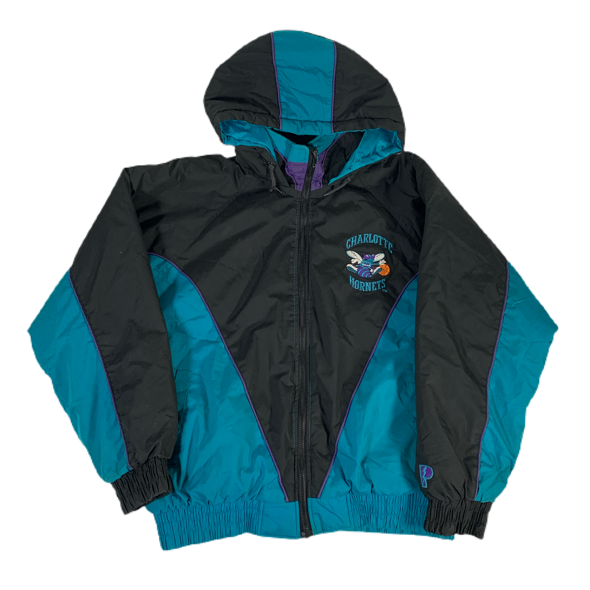 Vintage Charlotte Hornets &quot;Pro Layer&quot; Puffy Jacket