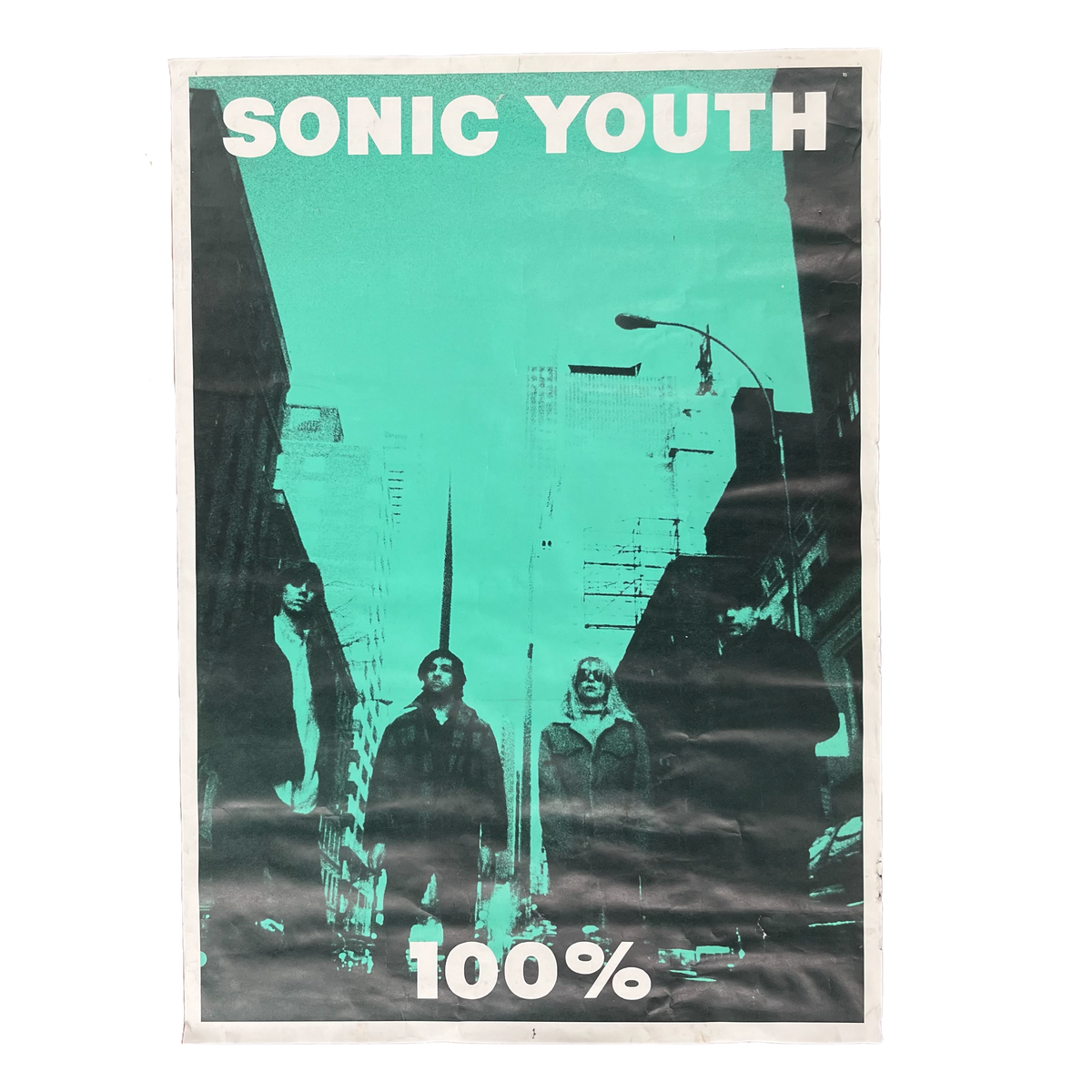 Vintage Sonic Youth &quot;100%&quot; Poster