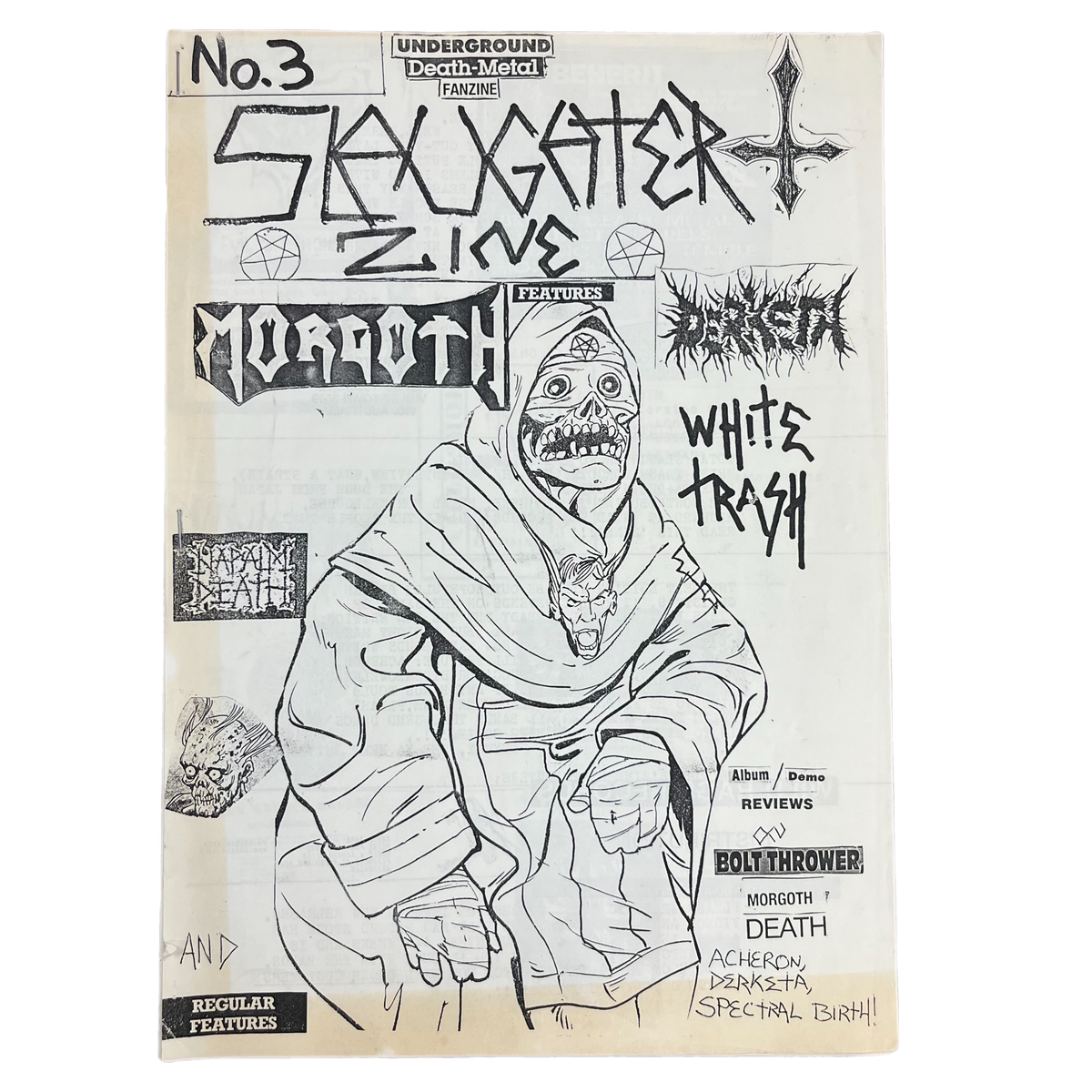 Vintage Slaughter &quot;Derketa&quot; Underground Death Metal Fanzine Issue #3
