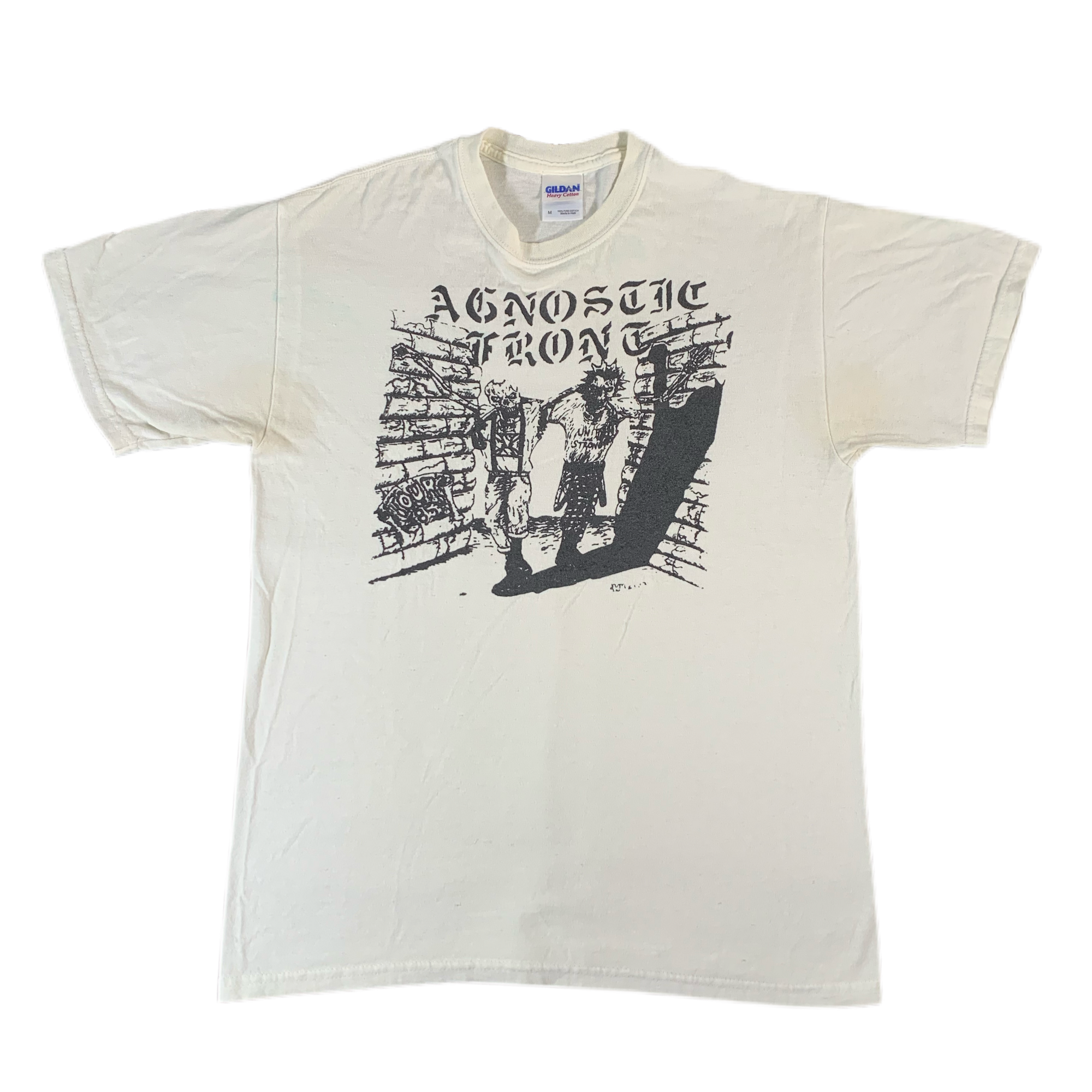 Vintage Agnostic Front United Blood 1985 Tour Shirt Reprint