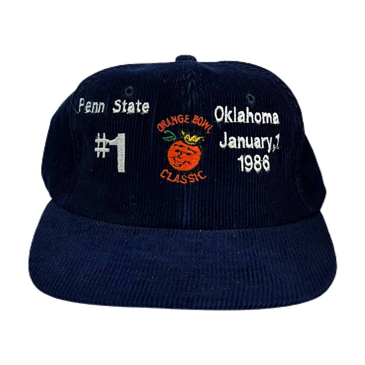 Vintage Penn State &quot;Orange Bowl Classic&quot; Corduroy Snapback
