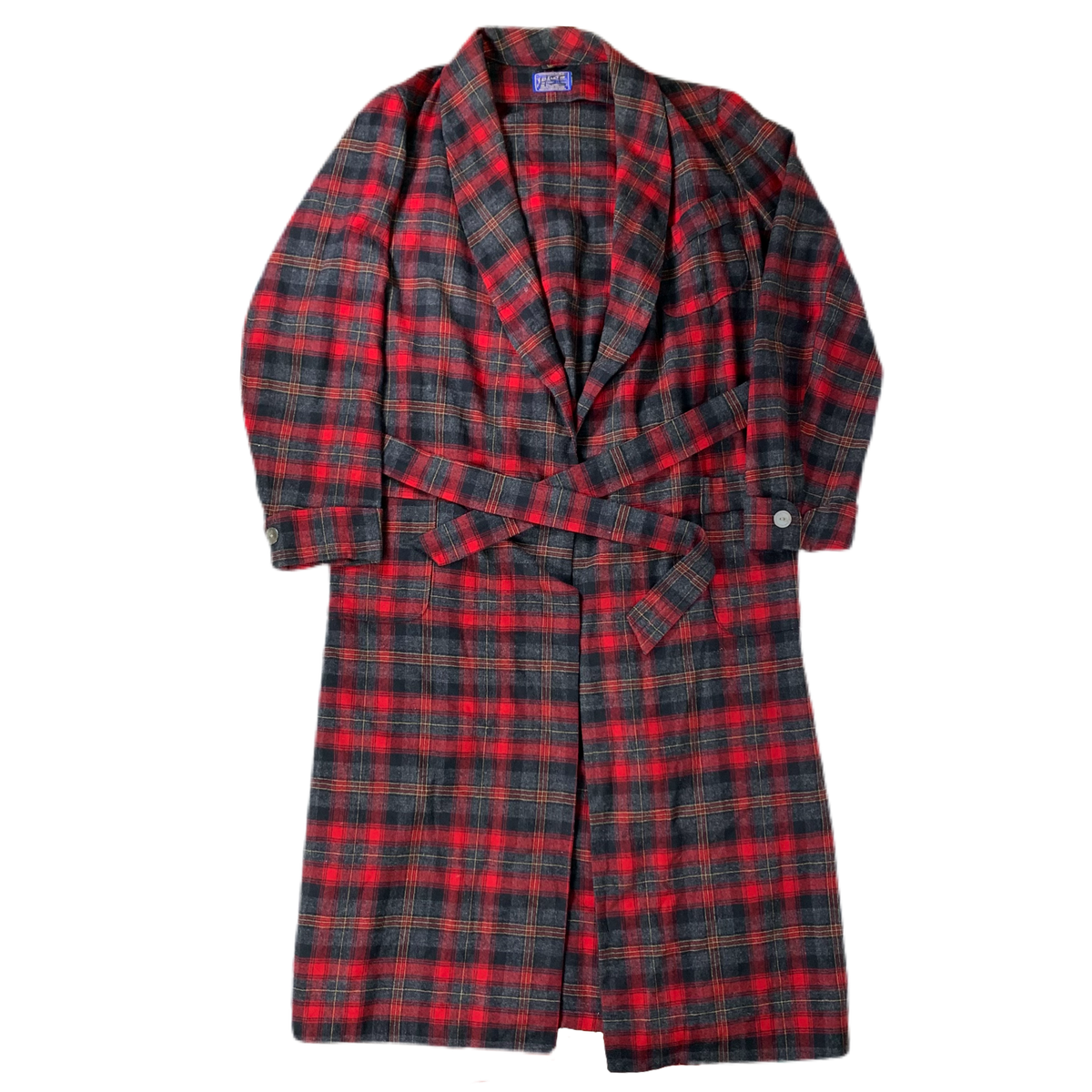 Vintage Pendleton Made In U.S.A. &quot;Tartan Plaid&quot; Virgin Wool Robe