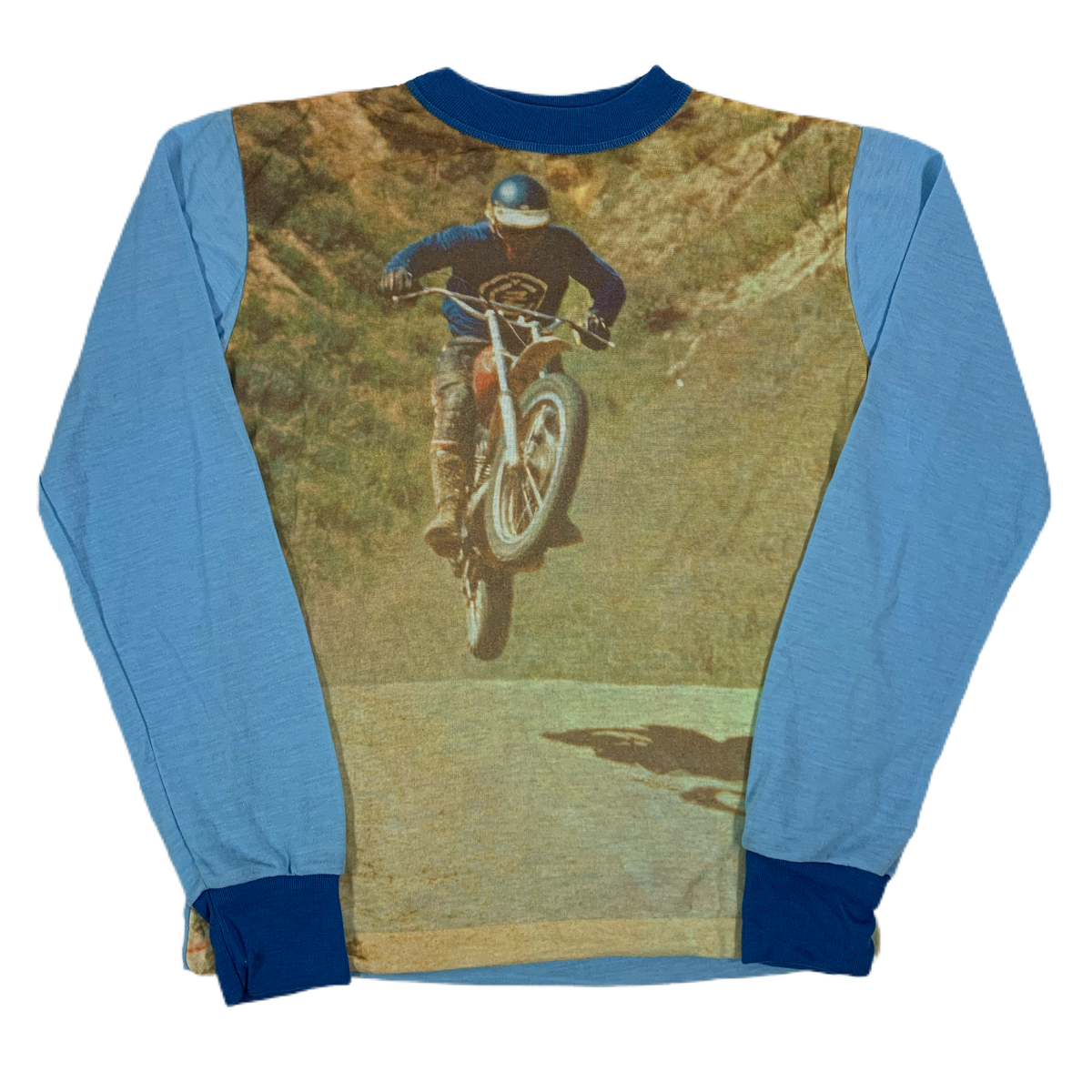 Vintage Motocross “Photo Print” Kid’s Long Sleeve Shirt - jointcustodydc