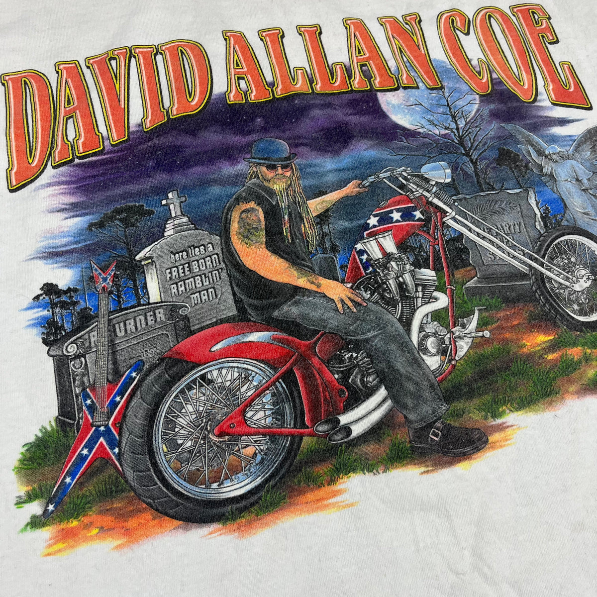 Vintage David Allan Coe &quot;World Tour&quot; T-Shirt