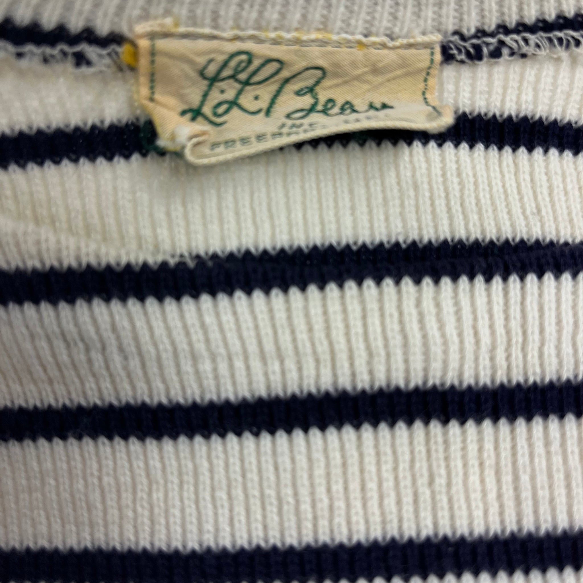 Ll bean striped sweater online