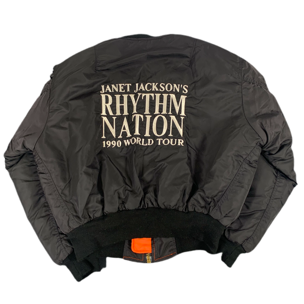 Vintage Janet Jackson &quot;Rhythm Nation&quot; Bomber Jacket