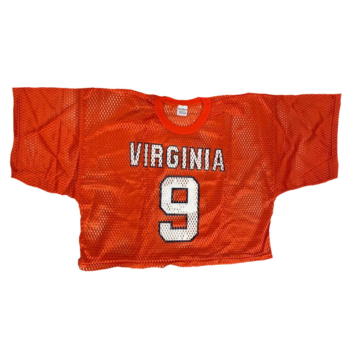 Vintage University Of Virginia &quot;Mesh Practice&quot; Sand-Knit Jersey