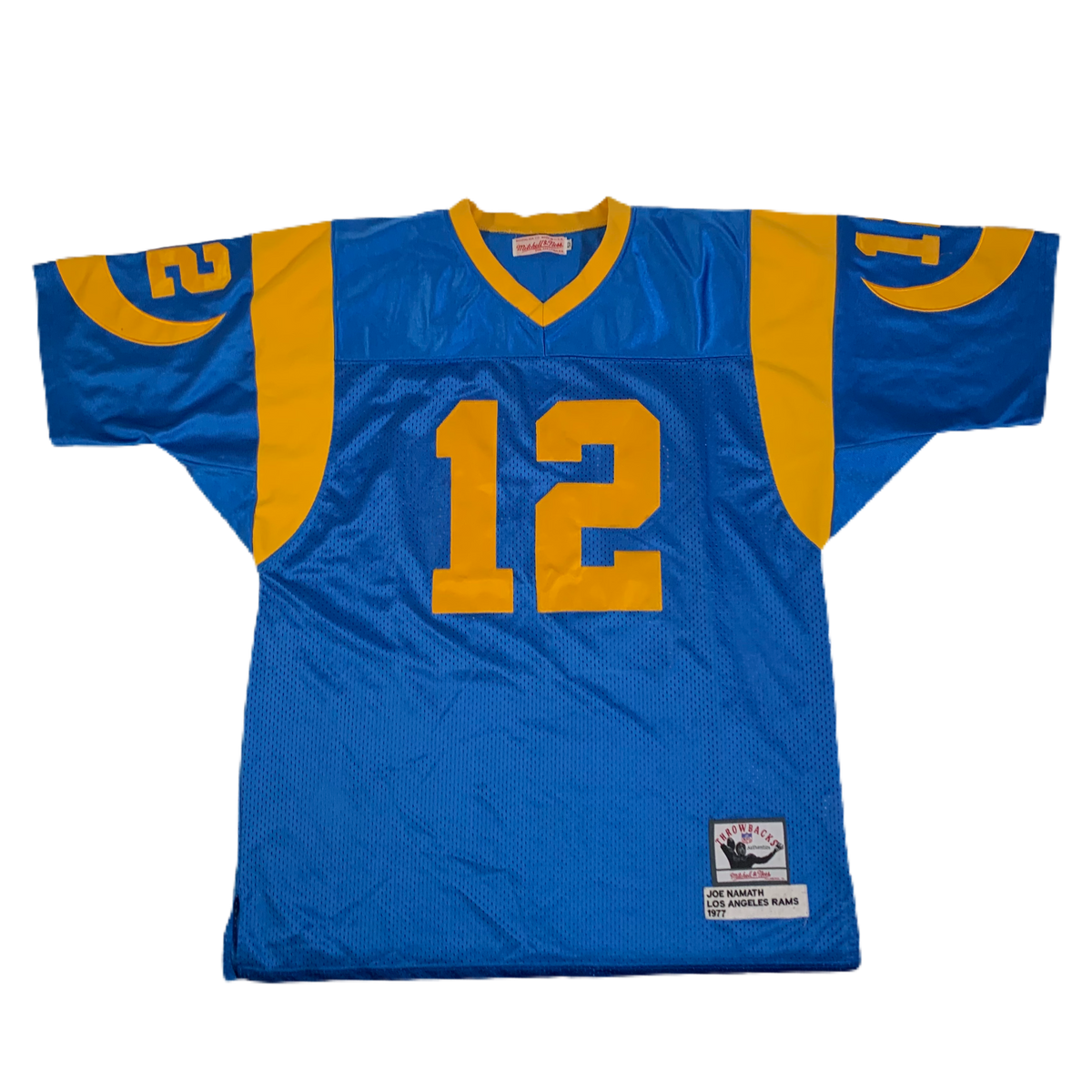 Vintage Los Angeles Rams &quot;Mitchell &amp; Ness&quot; 1977 Joe Namath Jersey
