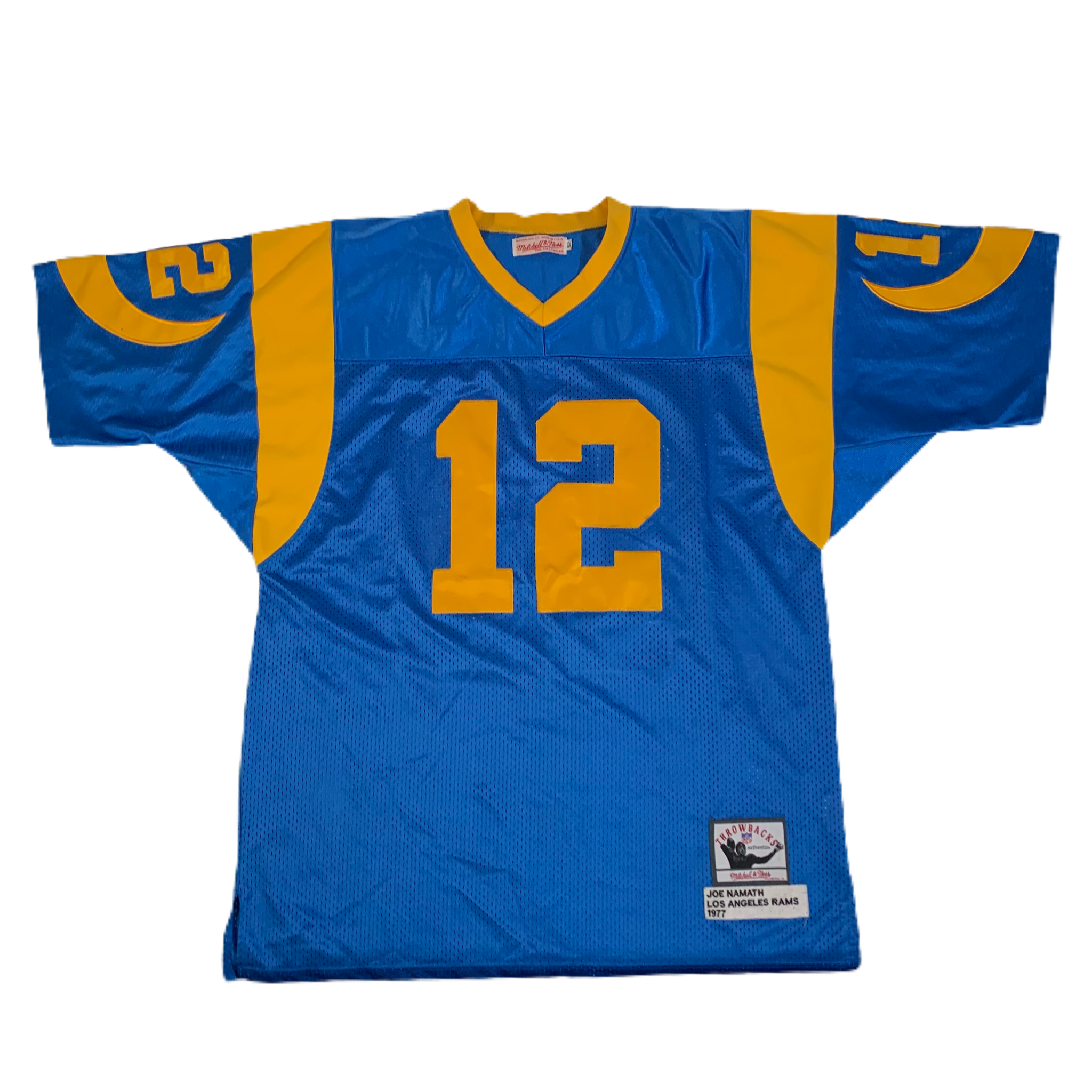 Vintage Los Angeles Rams Jersey Sand Knit Made USA Size Large 
