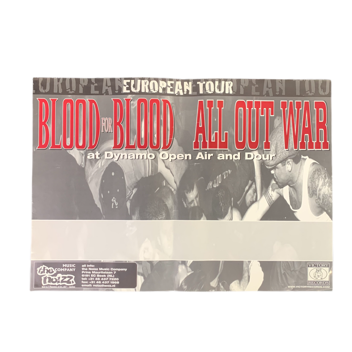 Vintage Blood For Blood All Out War “European Tour” Poster