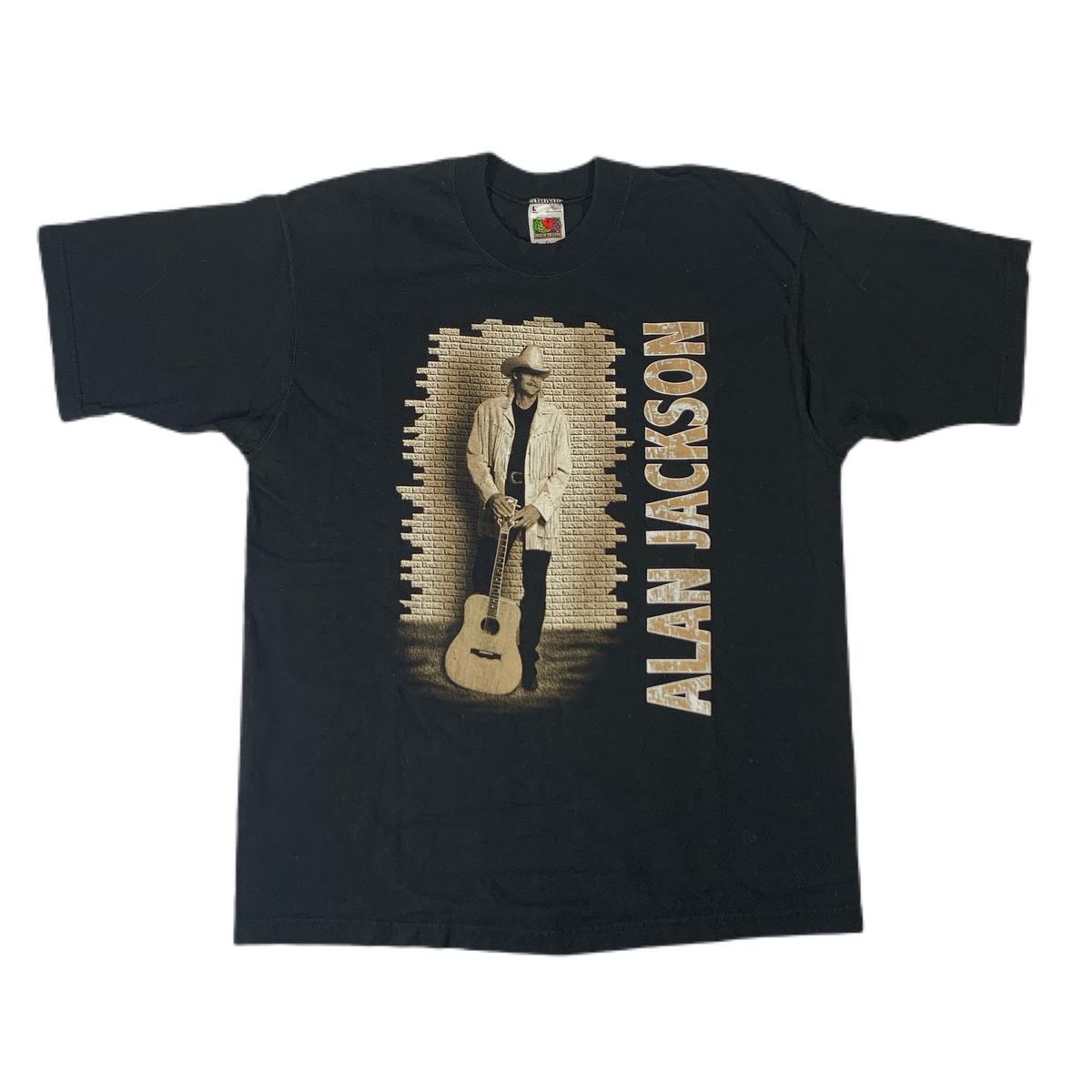 Vintage Original Alan Jackson A Lot About Livin T Shirt Front 