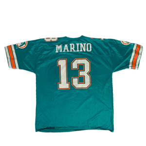 Vintage 80s Miami Dolphins Dan Marino Rawlings Jersey Size L MADE