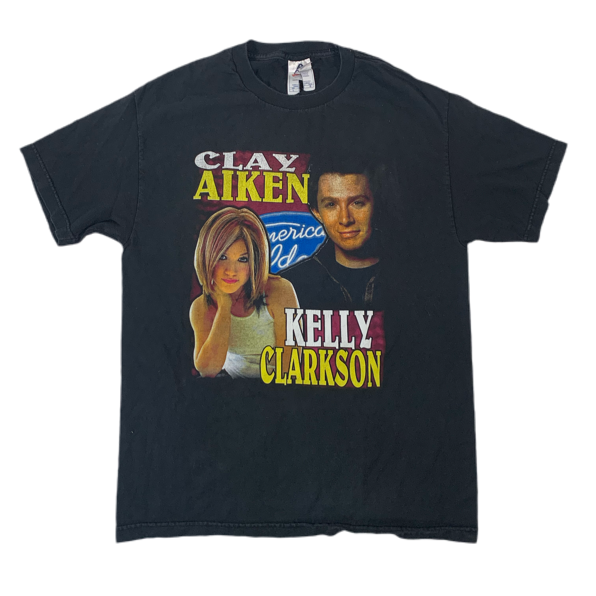 Vintage American Idol Clay Aiken Kelly Clarkson T-Shirt