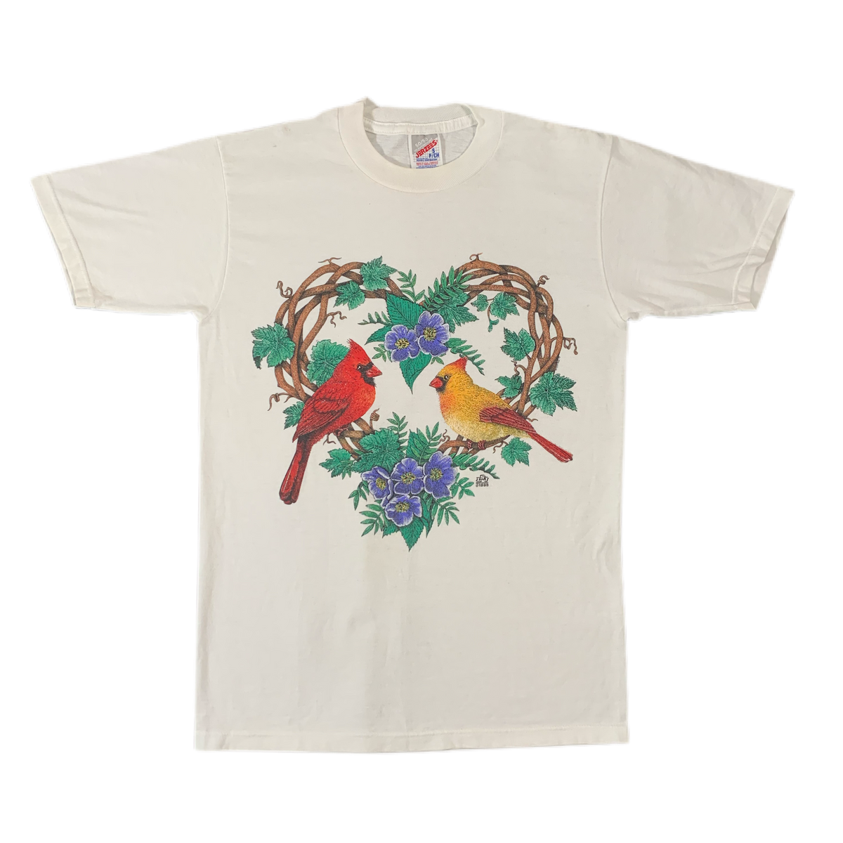 Vintage original Love Birds Cardinals T-Shirt