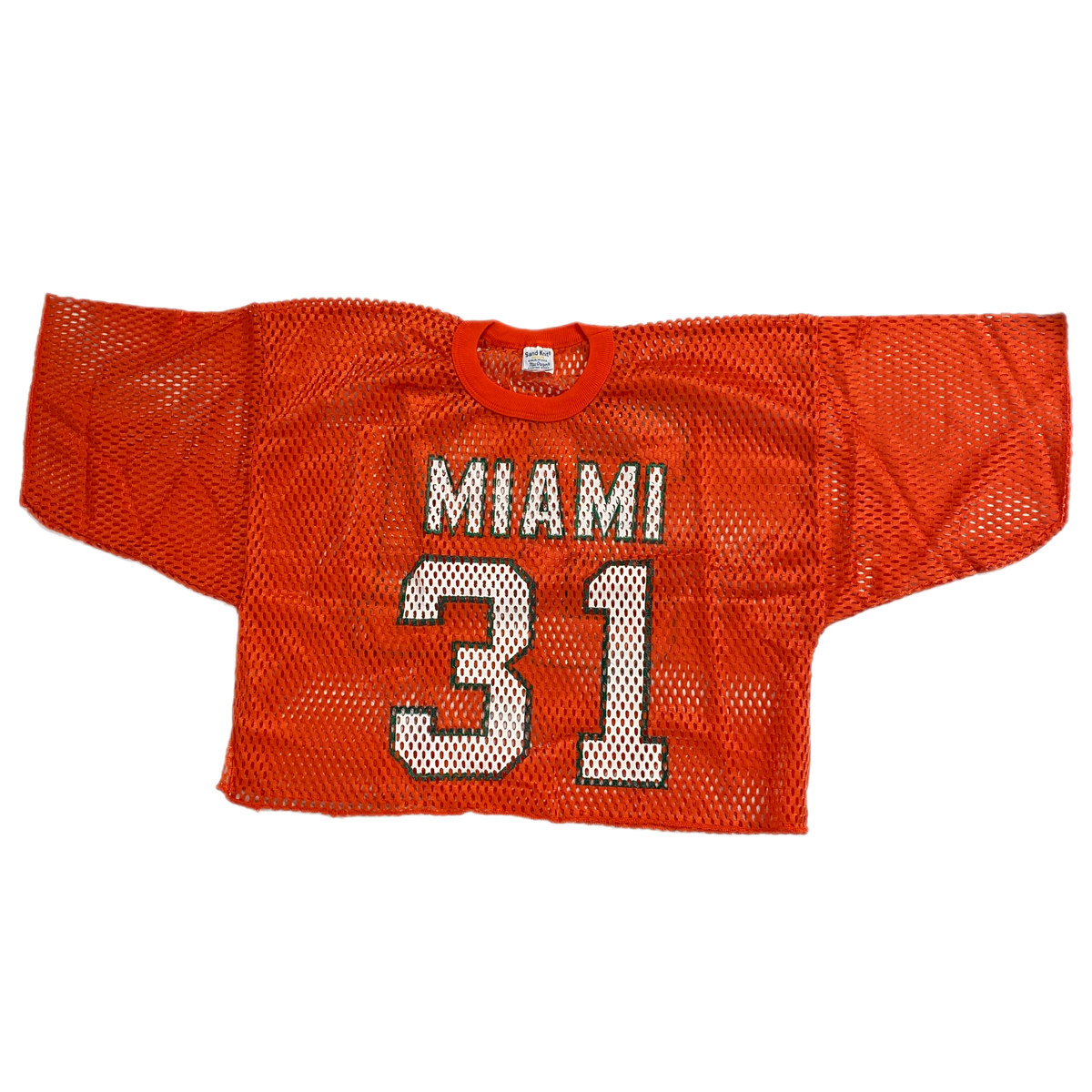 Vintage University Of Miami &quot;Mesh Practice&quot; Jersey