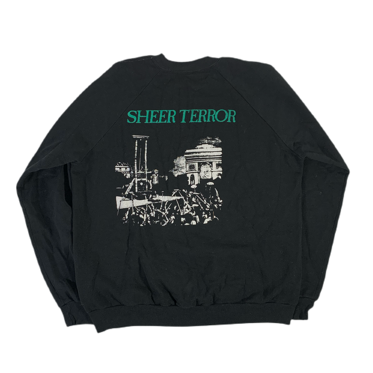Vintage Sheer Terror &quot;Blackout! Records&quot; Raglan Sweatshirt