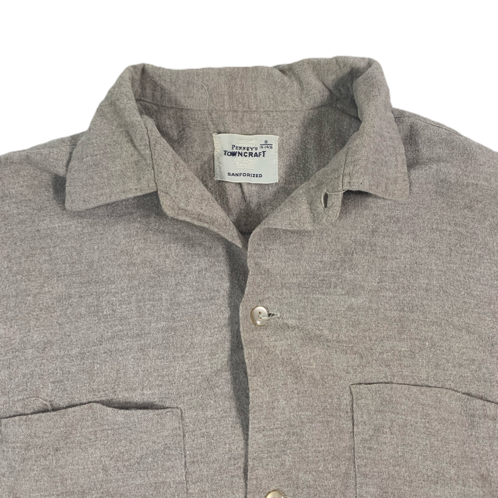 Vintage Penney's Towncraft “Wool” Open Collar Shirt | jointcustodydc