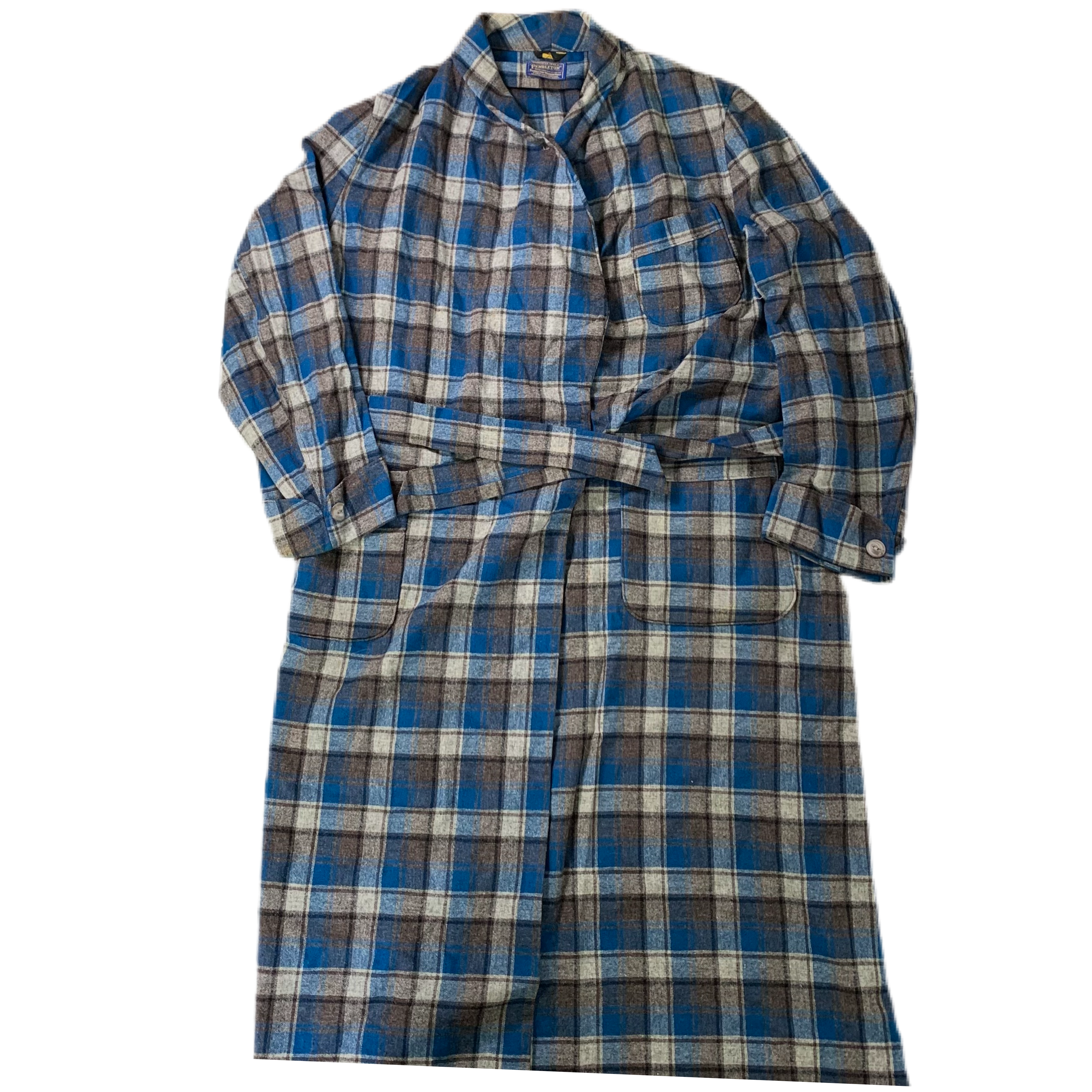 Plaid Natural Check in virgin wool