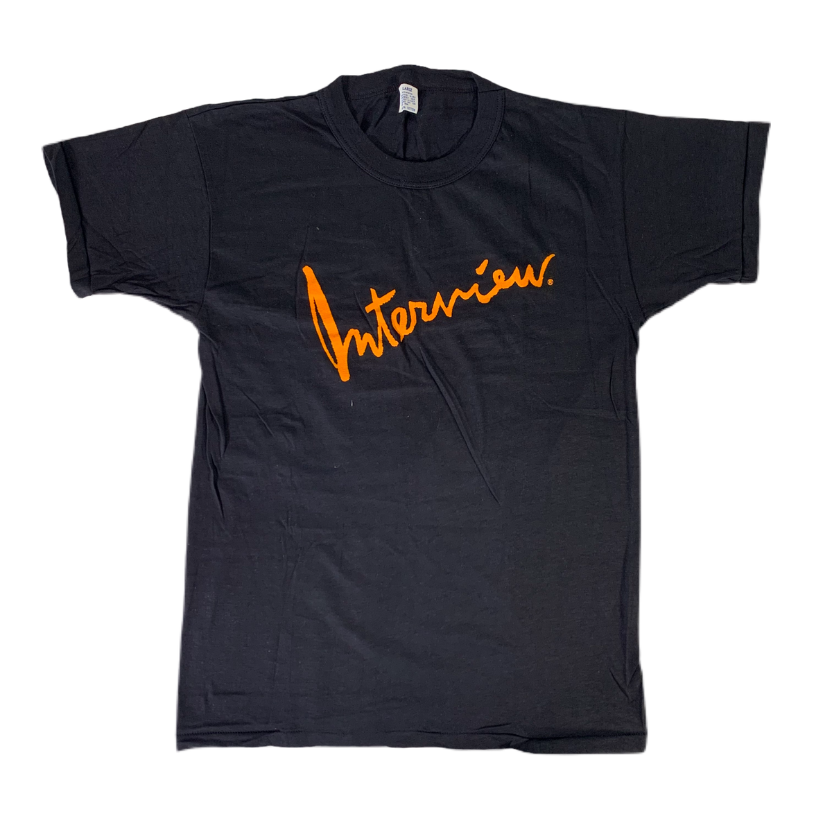 Vintage Interview Magazine &quot;Orange Logo&quot; T-Shirt