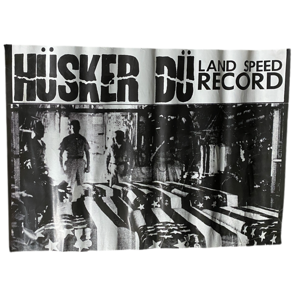 Vintage Hüsker Dü &quot;Land Speed Record&quot; Poster