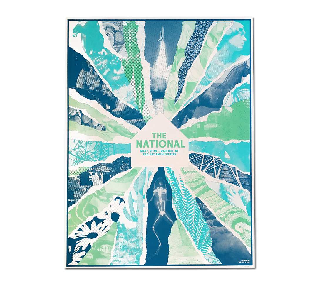 The National “The Half And Half” Raleigh Show Poster - jointcustodydc
