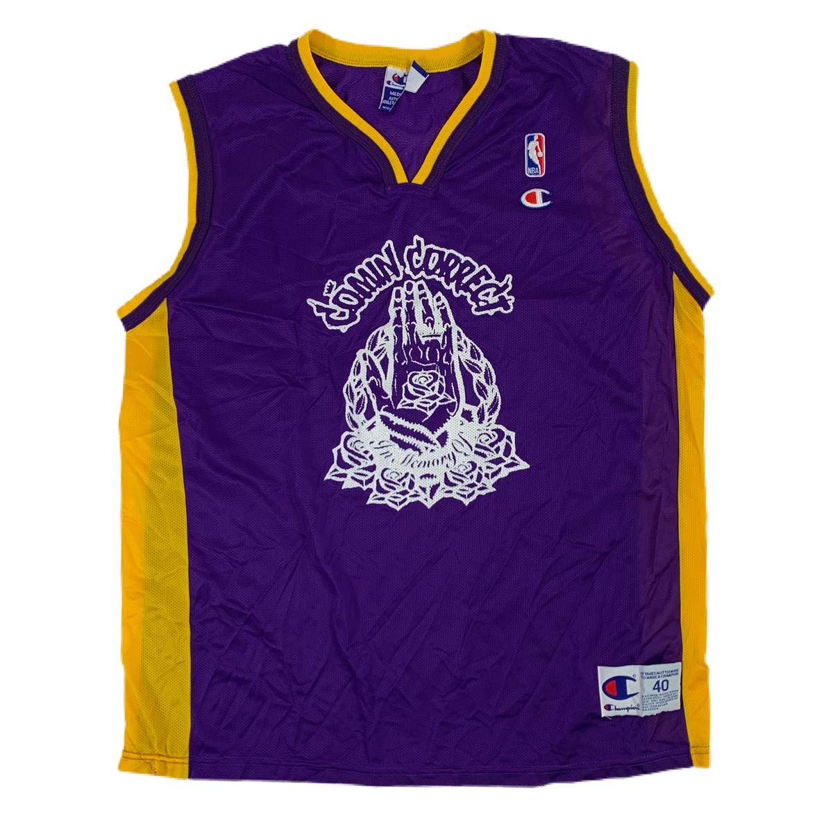 Vintage Comin Correct &quot;In Memory Of&quot; Basketball Jersey