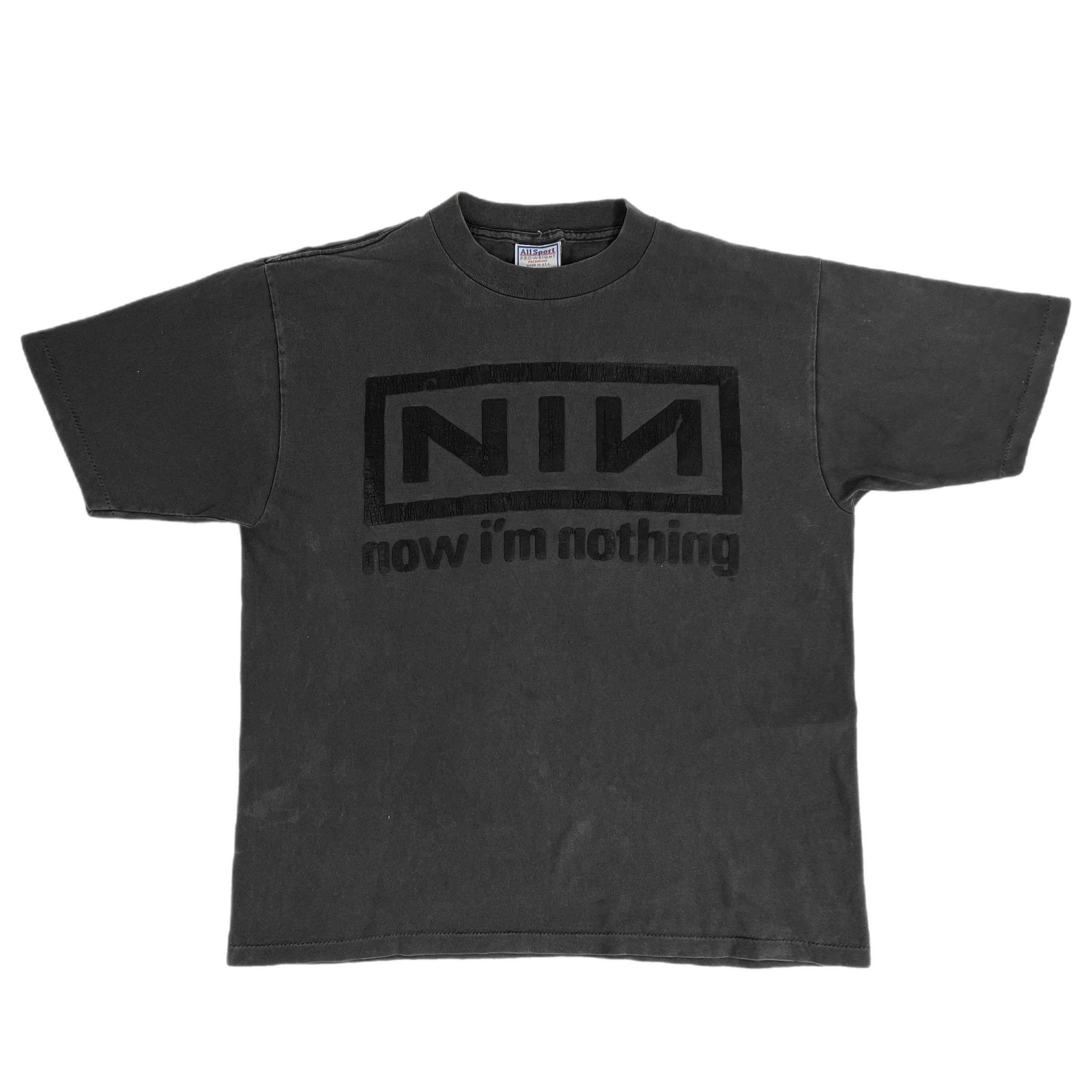 nine inch nails: now i'm nothing Tシャツ Vintage Nine Inch Nails 