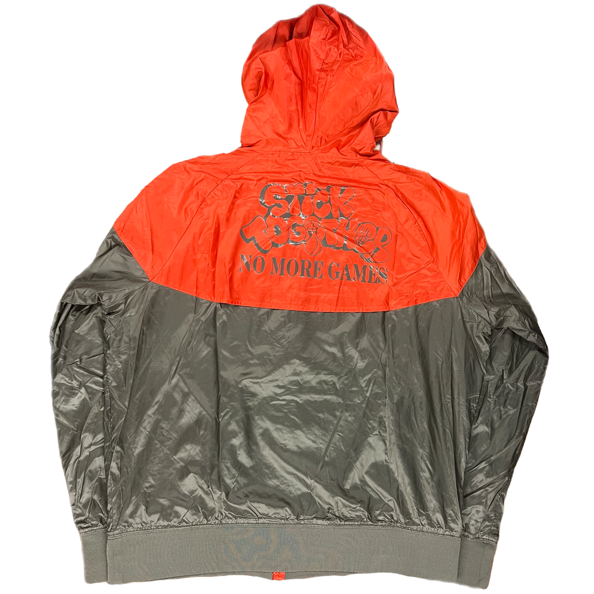 Stick Together &quot;No More Games&quot; Water Repellant Nike Windbreaker