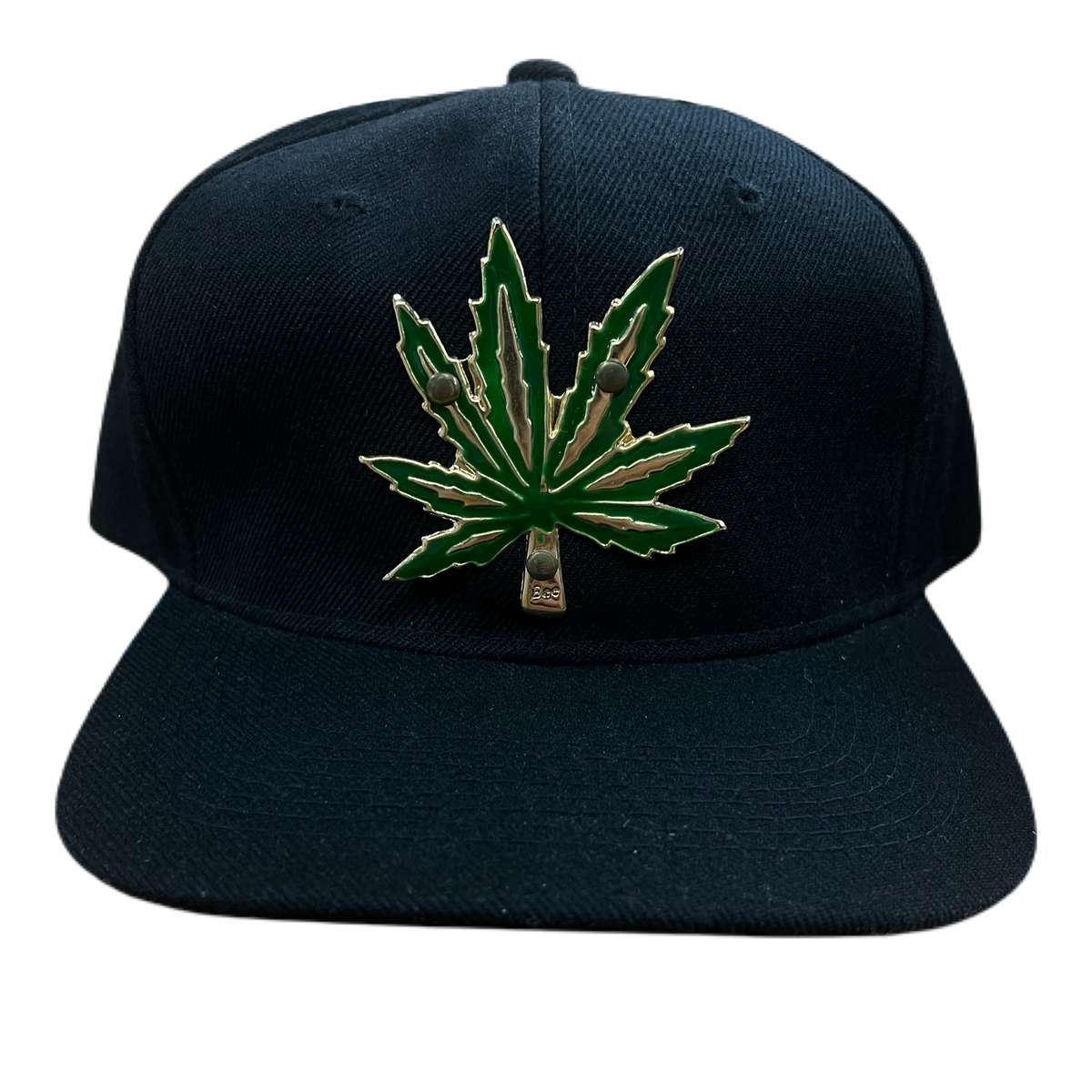 Vintage Marijuana &quot;Pot Leaf&quot; Wool Snapback Hat