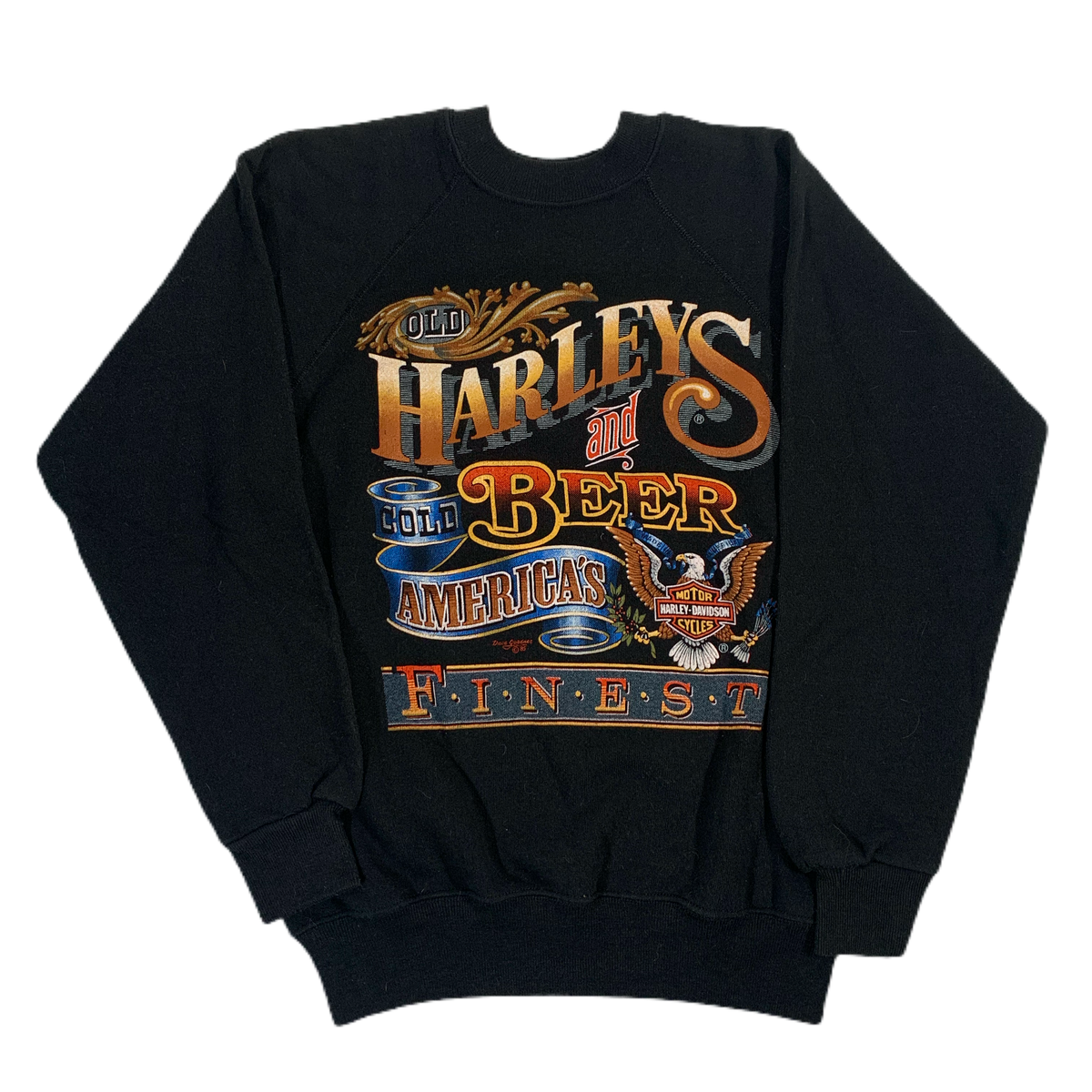 Vintage Harley-Davidson &quot;Ezekiel&#39;s Wheel&quot; Crewneck Sweatshirt - jointcustodydc