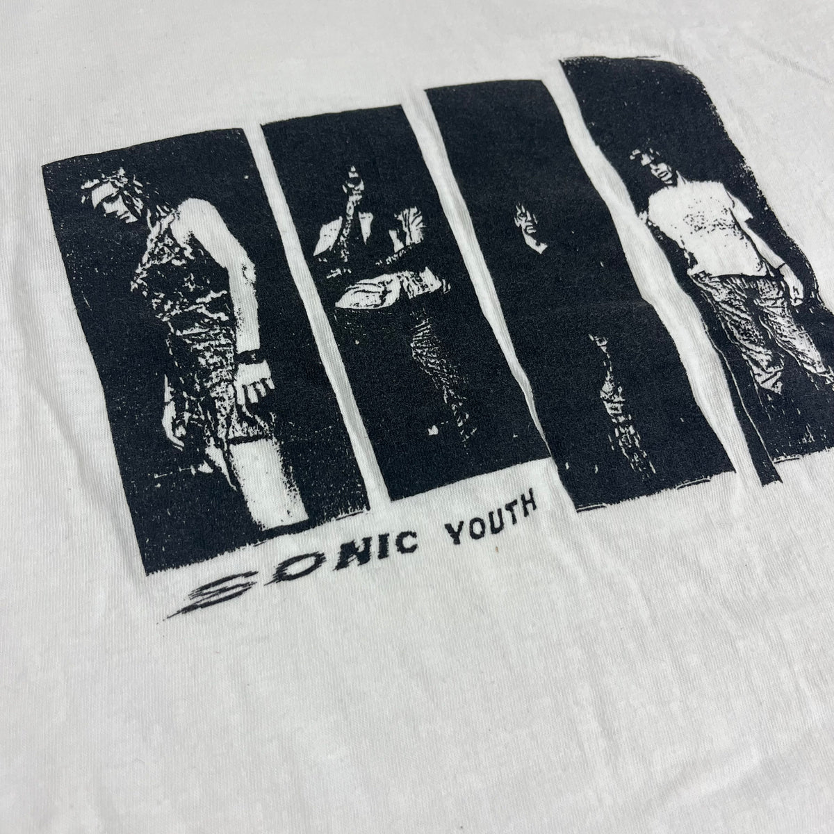 Vintage Sonic Youth &quot;Black Flag Bars&quot; Blast First! T-Shirt