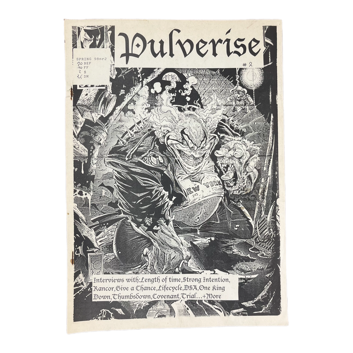 Vintage Pulverise Issue #2 &quot;H8000&quot; Hardcore Fanzine