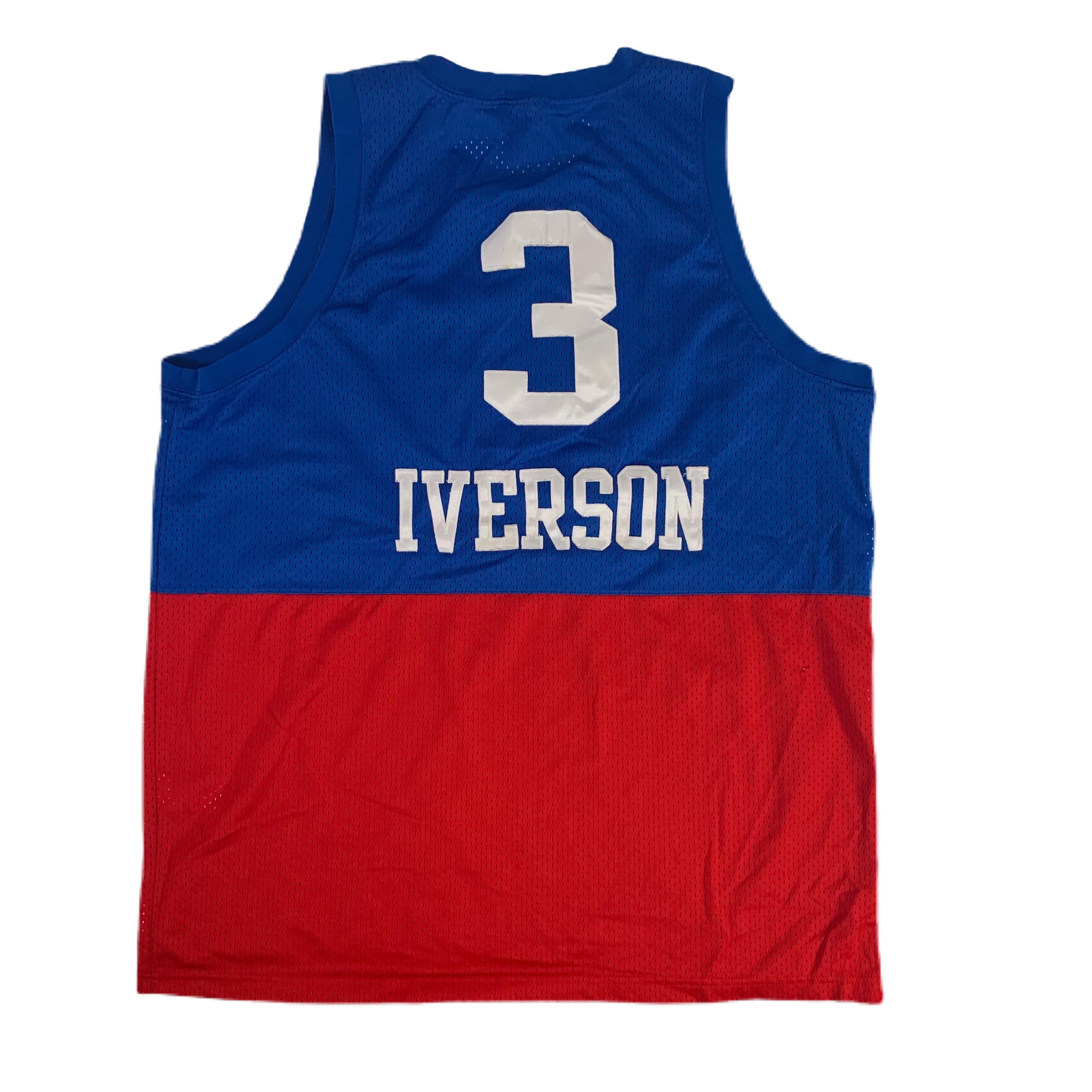 VINTAGE ALLEN IVERSON #3 PHILADELPHIA 76ERS NBA RED CHAMPION