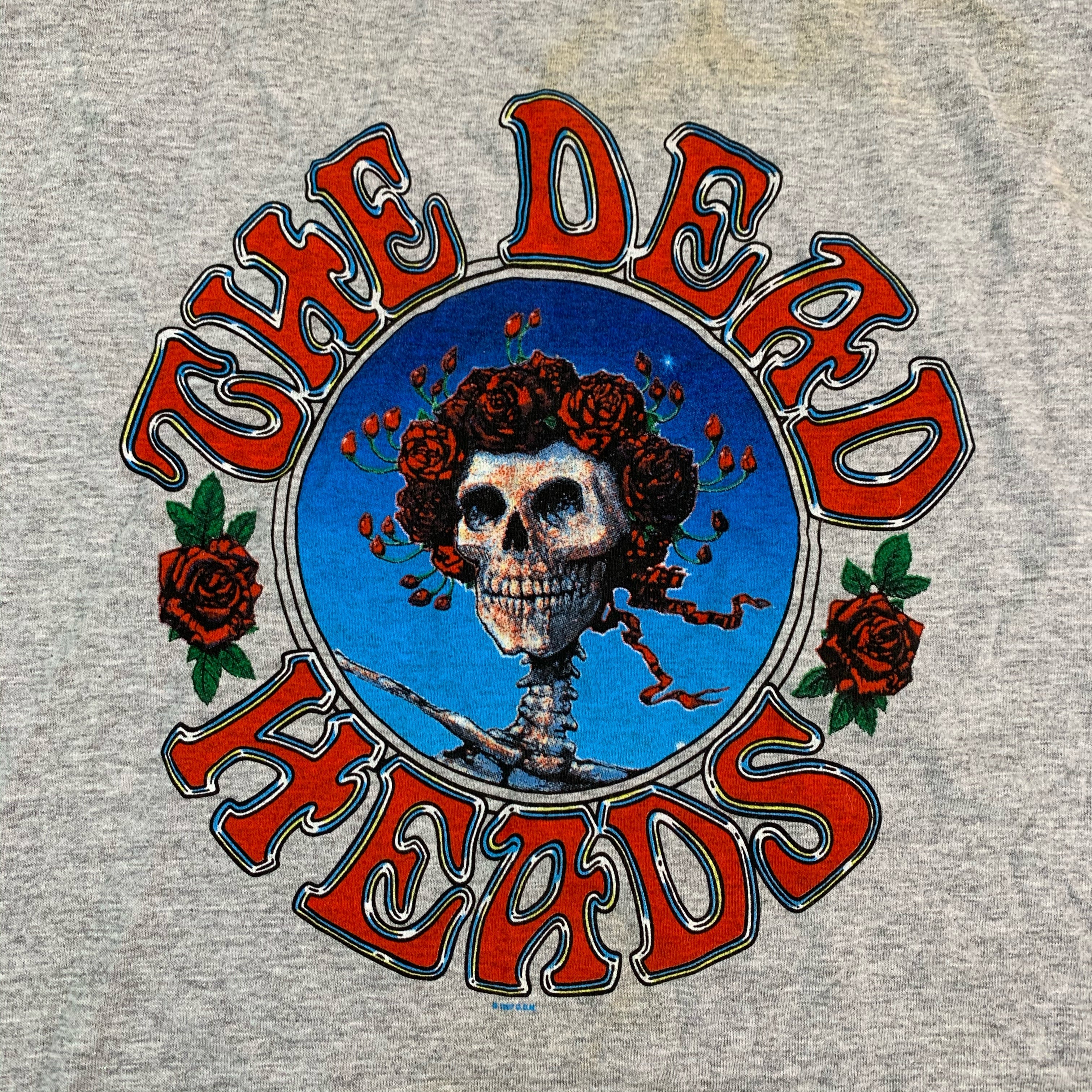 Death Trip Vintage 90s Grateful Dead Skull and Roses Tee