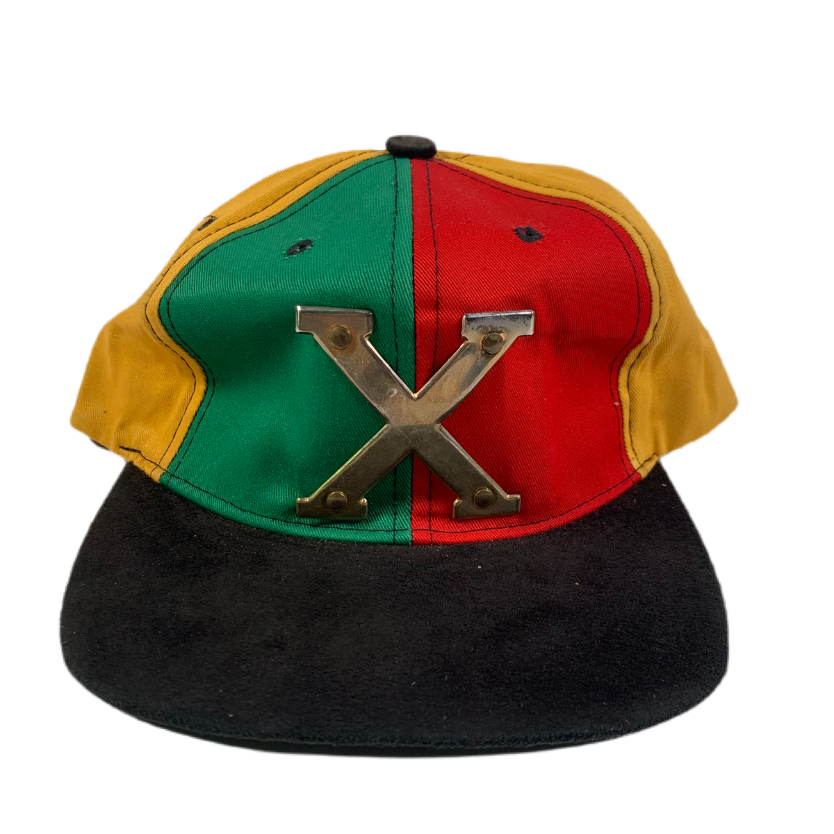 Vintage Malcolm X &quot;Color Block&quot; Hat