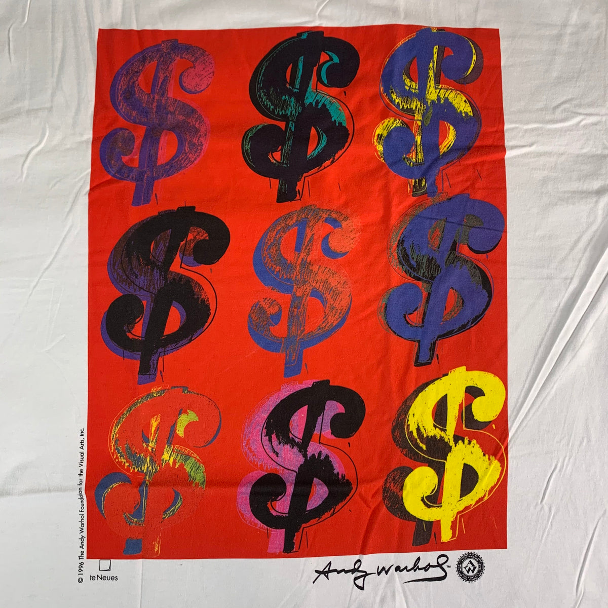Vintage Andy Warhol &quot;Dollar Sign&quot; T-Shirt