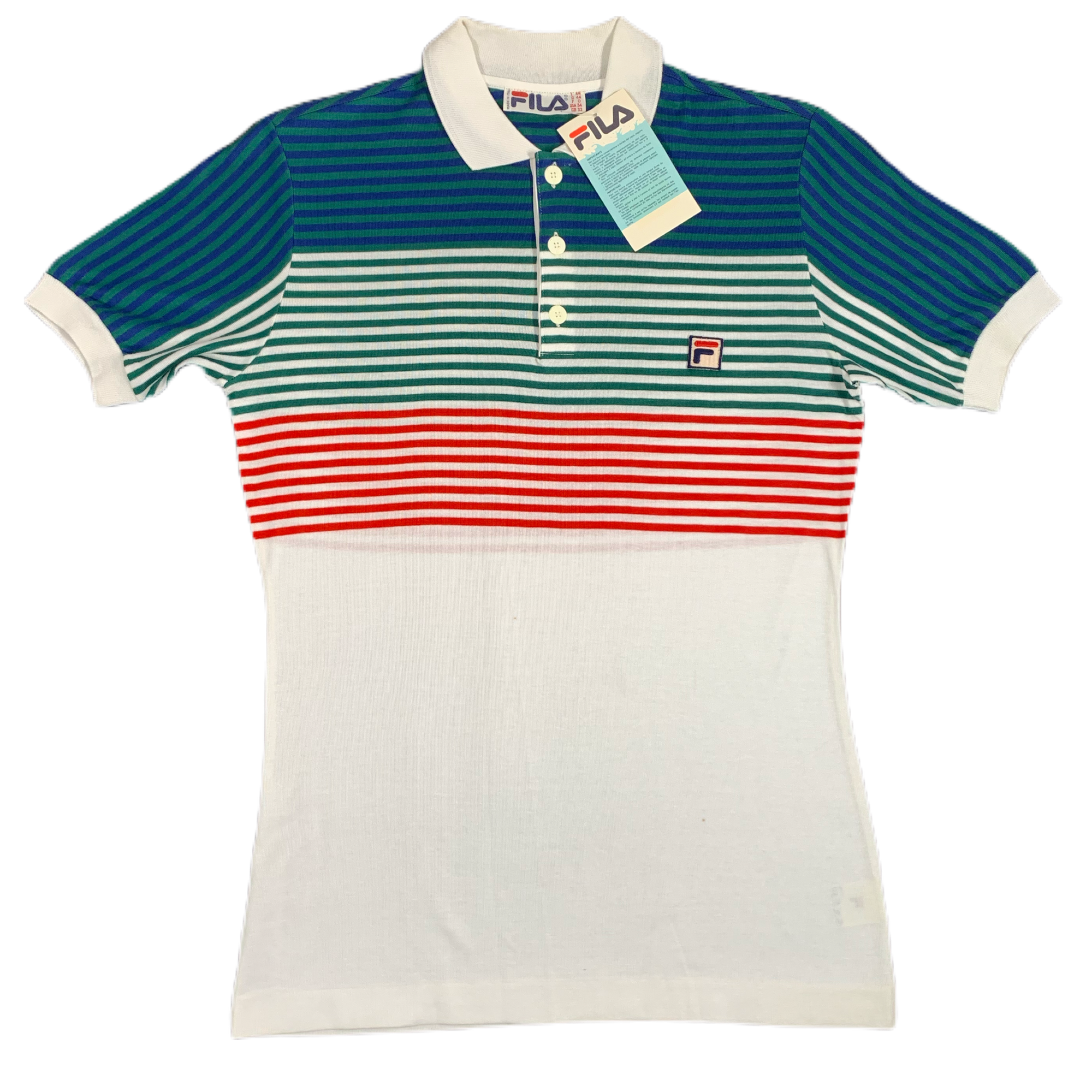 Vintage FILA Made In Italy "Striped" Casuals Tennis Shirt - jointcustodydc