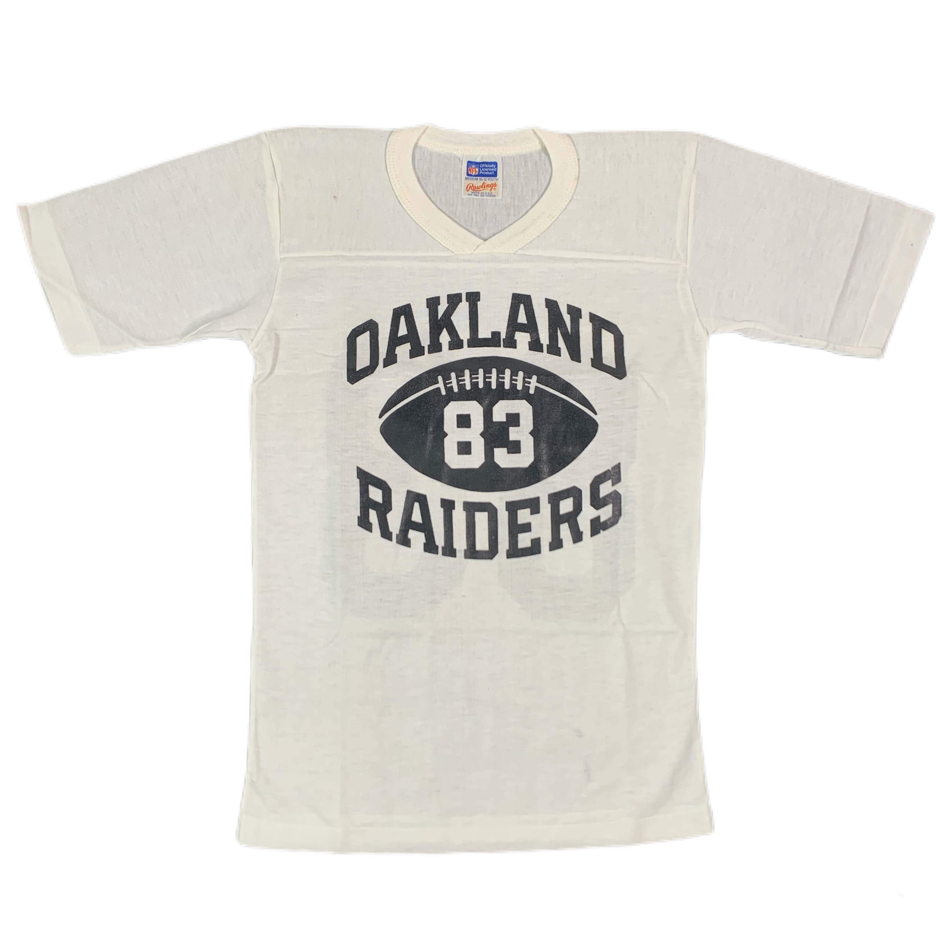 Joint Custody Vintage Oakland Raiders “Rawlings” Kids Football Jersey